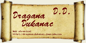 Dragana Dukanac vizit kartica